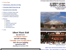 Tablet Screenshot of alberthall.org